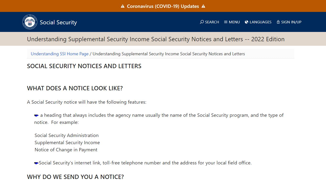 Understanding SSI - Social Security Notices and Letters